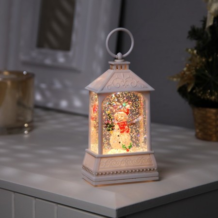LED figure "Snowman" 7.5 × 13 × 4.3 cm, plastic, batteries AAAX2 (not in the kit), glow warm white