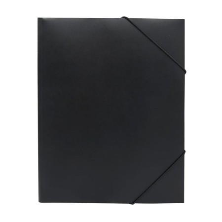 A4 elastic band A4, 500 μm Calligrata, Koreshka 4 mm, up to 300 sheets, embossing "Sand", black-3