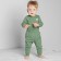 Body with a long sleeve, height 62 cm, green color