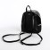 Open-ryukzak-mini made of artificial leather with lightning, black color