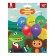 Latex ball 12 "Cheburashka" color print, set of 5 pcs.