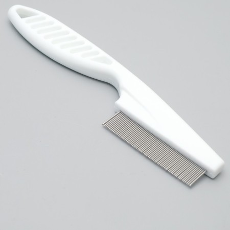 Mini combine comb, 14 cm, 63 teeth (frequent), white-1