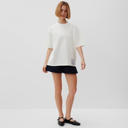Women's T-shirt with Kulika Minaku Regular Fit: White color, rn 50