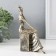 Souvenir Polystone "Girl on Stone" under bronze 12.5x5x17 cm
