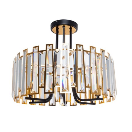 Amber 43 cm chandelier, D 50 cm, 6x40W E14
