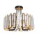 Amber 43 cm chandelier, D 50 cm, 6x40W E14