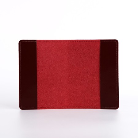 TEXTURA passport cover, burgundy color-4