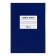 Book of accounting, 96 sheets, boumvinyl cover, offset block, cage, blue color, sticker