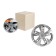 Wheel caps 16 "Super Astra", Silver, Carbon, Compl. 2 pcs.AWCC-16-01