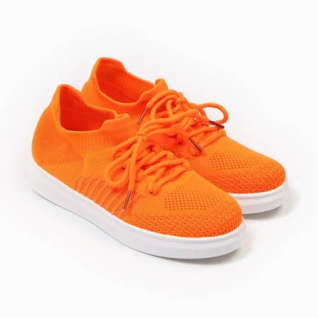 Sneakers children's, orange color, p. 33