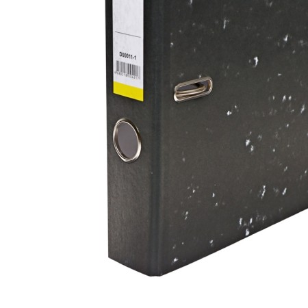 Folder - registrar 50 mm, A4, calligrata, economical marble, black, mix-2