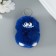 Fluffy on the ring "Monster Zubastik" Blue 10x8x8 cm