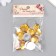 Decor for creativity plastic "Rhinestones Round. Amber" set 25 pcs 1.6x1.6 cm