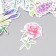 Stickers for creativity "Field flowers" set 50 pcs 4x8 cm