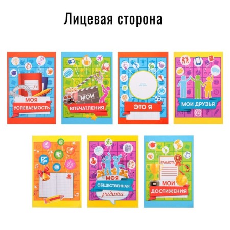 School folder on the rings "Portfolio of an elementary school student", 10 sheets-undergraduate, 24.5 x 32 cm.-8