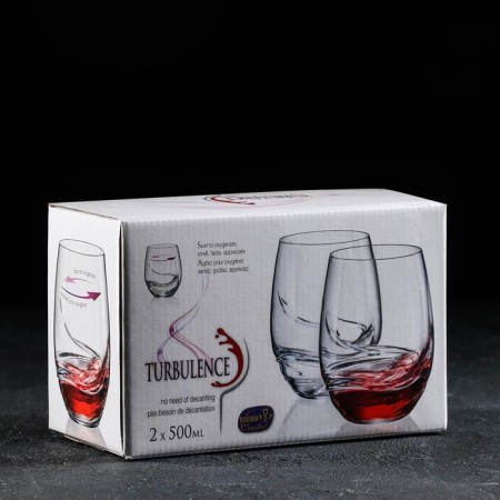A set of glasses for whiskey "Turbulence", 500 ml, 2 pcs-1