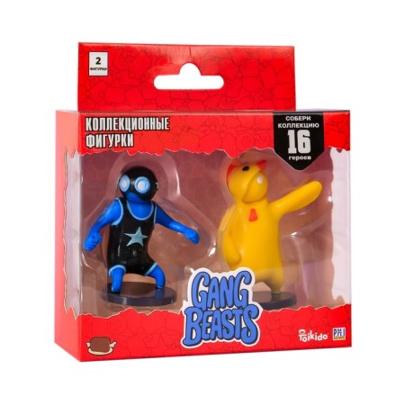 Set of figures Gang Beasts, with a wrestler in a suit, 2 pcs-3