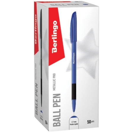 Ballic handle 0.7 mm, Berlingo Metallic Pro, blue rod-5