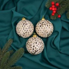 Set of balls plastic D-8 cm, 3 pcs 