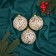 Set of balls plastic D-8 cm, 3 pcs "Thiago" white