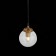 STL LUCE Sus. SL234.403.01. Varieta. 1x40 W, E27, 14x14x23 cm, black color, gold