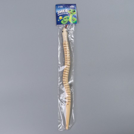 Wooden toy "Snake" 30x1.6x1.6 cm-5