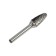 Bordra tundra type F is parabolic, 12 x 20 mm, shank 6 mm