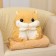 Soft toy "hamster" with a blanket, 30 cm, beige color