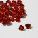 Busina "rose", set of 50 pcs., 6 mm, red color