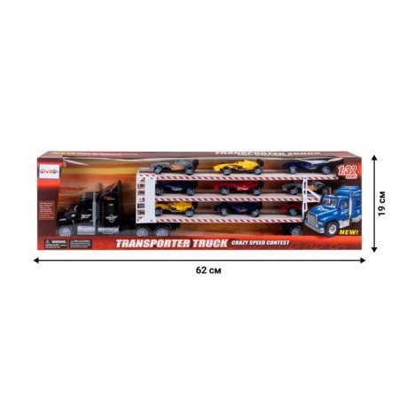 Auto -VOCIS CAIS GIVITO "Racing Track", with cars, three -level, black color, 64 cm-4