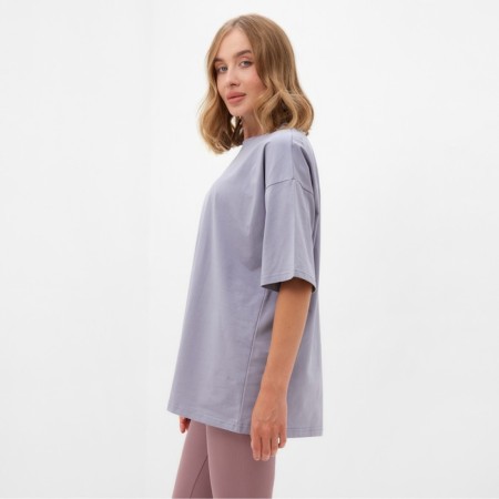 Women's T-shirt Basic Line Color Gray, Rr. 44-2