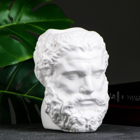 Kashpo - Organizer "Heracles's Head" Bely, 17cm