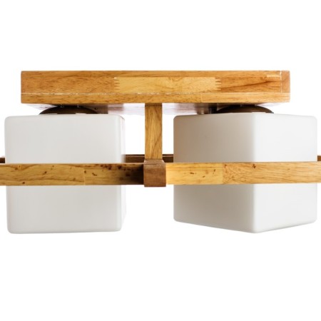 Woods 4x60W E27 lamp is brown 52x52x20 cm-2