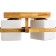 Woods 4x60W E27 lamp is brown 52x52x20 cm
