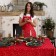 Apron Ethel Gold Stars 60x65cm, 100%HL, 190g/m2