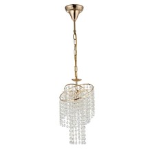Suspended lamp Freya Fr129-PL-01-G Picolla, 175x175x700 mm, E14, 1x40W, color gold