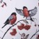 A set of curtains d/kitchen with the sequence "Winter Season" 145x180 +/- 5cm-2 pcs., Gabardin