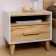 Cleat cabinet "Iris 41", 486 × 358 × 445 mm, white color / oak golden