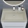 Sink uperwood Classic quartz 70 cm, quartz, beige matte, linen
