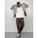 Male spring jacket, size 58, beige color