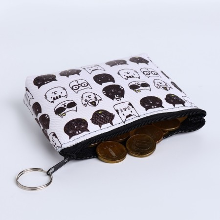 Monetnik's wallet with a zipper, color mix-3