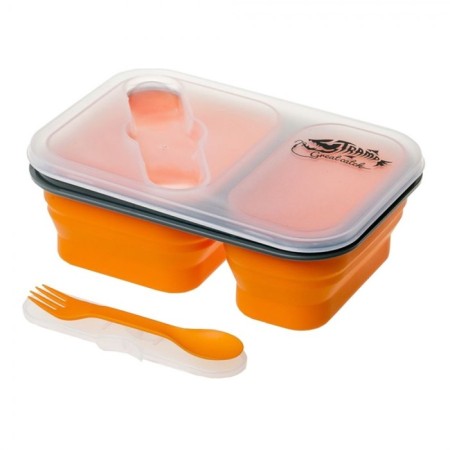 Silicone TRAMP TRC-090, 2 compartments with a loser, orange, 900ml