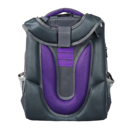 School backpack 38 x 30 x 16 cm, ergonomic back, stavia "stars", gray-5