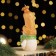 Decorative candle "Fairytale Snowman", 6.2x5x13.2 cm, metallic