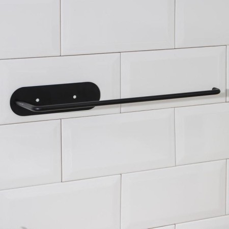 Holder for paper towels of a suspended share 26 × 1.5 × 12 cm, black color-3