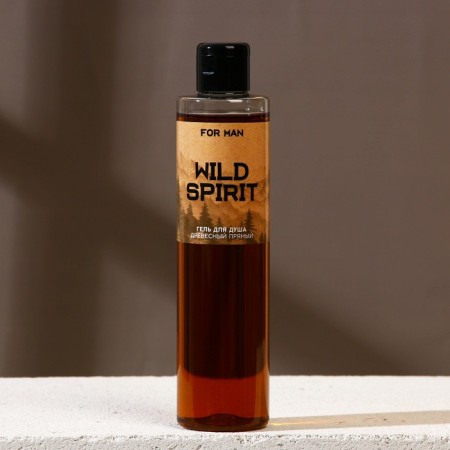 Shower gel Wild Spirit, 250 ml, wood-spicy aroma, Hard Line