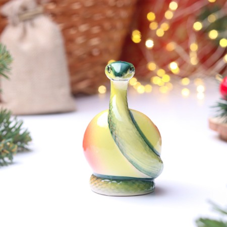 Souvenir "Snake on Apple", Gzhel-1