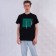 T -shirt male, black color, size 50