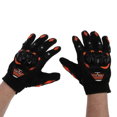 Motorcycle gloves with protective inserts, Seek Win, size L