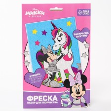 Set for creativity, fresco Minnie Mouse and Unicorn